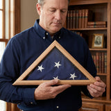 Navy flag display case 3x5 oak, 3ft x 5ft Navy flag display case, oak Navy flag case for 3x5 flag, military Navy flag display case wood, US Navy flag case oak finish, Navy memorial flag display case 3x5, oak Navy flag case with glass front, wall mount Navy flag display case 3x5, triangular Navy flag display case oak, Navy flag shadow box with certificate holder, Navy flag case with pedestal base oak
