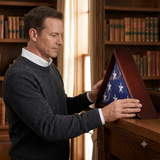 Flag Display Case 5' x 9.5' Burial/Funeral/Veteran Flag Holder Box Frame Solid Wood, Flag Display Case 5' x 9.5' Burial/Funeral/Veteran Flag Holder Box, The Military Gift Store, Burial Flag Display Cases fit 5ft X 9.5ft Flags (31)