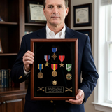 Medal Case - Wood shadow box, Shadow box to show all of your med, , The Military Gift Store, Medal Display Case