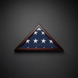 officers flag display case 3x5, officer flag case 3' x 5', military officer flag display case, 3x5 flag display case for officers, American flag case for officers, officer memorial flag display case, solid wood officer flag display case 3x5, officer flag case with glass front panel, cherry finish officer flag display case, officer flag case with wall mount hardware, officer flag display case with secure backing