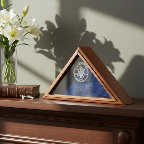 personalized flag case 3x5, custom flag display case 3x5, engraved flag case for 3x5 flag, 3ft x 5ft flag display case personalized, custom wooden flag case, engraved glass flag display case, custom name plate flag case, wooden personalized flag display box, wall mount flag case 3x5 personalized, handcrafted custom flag case