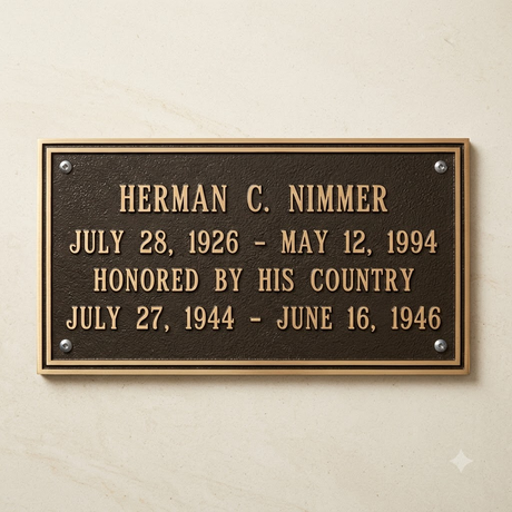 Large Name Plate - Engraved name plates, , The Military Gift Store, Laser Engraved Name Plates