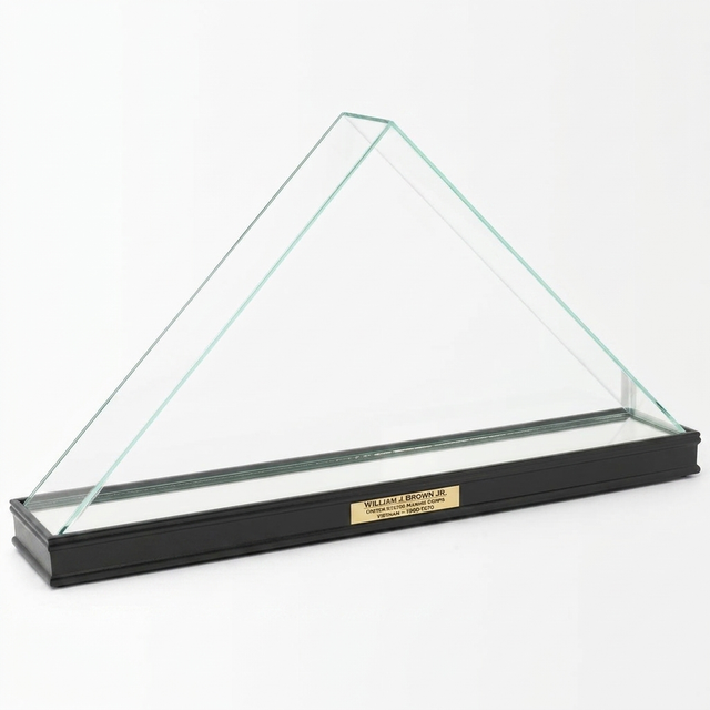 Replacement Glass for Flag Case, Triangle Flag Display Case Glass, Replacement Glass for Military Flag Case