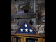 American Burial Flag Box, Military Deluxe Flag Case.