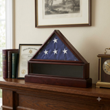 Silverlight Urns Eternity Flag Case & Urn, Flag Display Cremation Urn for Veteran, Silverlight Urns Eternity Flag Case & Urn, Flag Display Cremation Urn, The Military Gift Store, FLAG PEDESTAL BOX