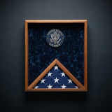 Air Force flag display case, USAF flag case, military flag display case 3x5, Air Force flag case wood, 3x5 flag display case, glass front Air Force flag display case, solid wood USAF flag case, wall mountable Air Force flag display case, triangular folded flag display case Air Force, premium wooden Air Force flag frame