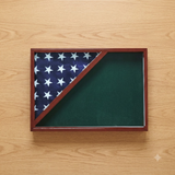 Shadow box for 5x9.5 flag, Walnut Finish, , The Military Gift Store, Flag Display Case For 5'x9.5' Flag