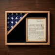 Shadow box for American flag, Fit for 3x5 flag, , The Military Gift Store, Shadow box for american flag