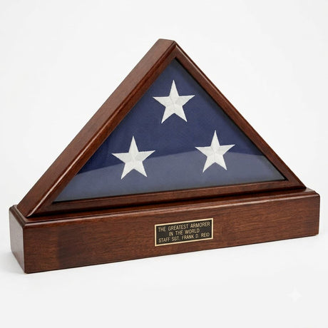 Wood Pedestal, Pedestal For a Flag case, , The Military Gift Store, FLAG PEDESTAL BOX
