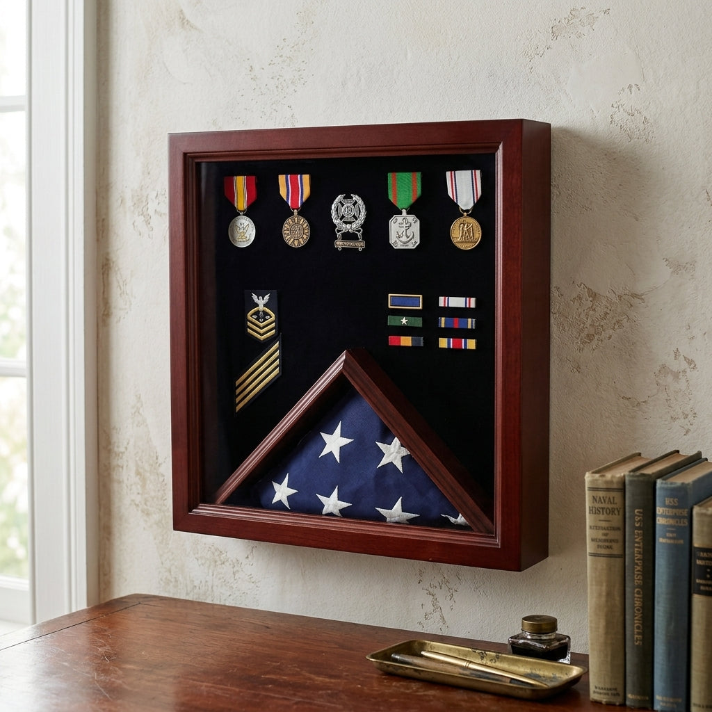 flag medal display case, military flag medal shadow box, wooden flag display case with medals, flag and medal shadow box, military shadow box display case, flag medal display case, military flag medal shadow box, wooden flag display case with medals, flag and medal shadow box, military shadow box display case