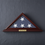 3x5 flag display case shadow box, shadow box flag display case 3x5, 3' x 5' American flag shadow box, military flag shadow box 3x5, wooden shadow box flag case 3x5, veteran flag shadow box display case, 3x5 shadow box with glass front panel, solid wood 3x5 flag shadow box display case, shadow box flag case with medal display section, cherry finish 3x5 flag shadow box, deep shadow box flag display case 3x5