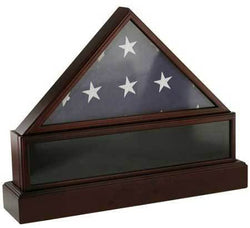 Silverlight Urns Eternity Flag Case & Urn, Flag Display Cremation Urn for Veteran