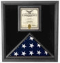 Flag Connections Premium USA-Made Solid wood Flag Document Case Black Finish 5 x 9.5 flag, Premium USA-Made Solid wood Flag Document Case Black Finish, The Military Gift Store, Burial Flag Cases