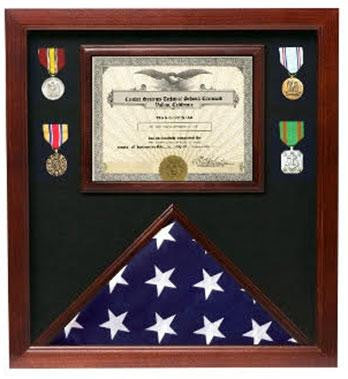 Flag Connections Veterans Made Flag Document Case American Flags 4 x 6, , The Military Gift Store, Burial Flag Case (42)