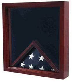 Large Flag and Medal Display Case Can Fit Burial Flag
