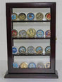 Military Challenge Coin Poker Chip Display Case Counter Top Holder Stand, Military Challenge Coin Poker Chip Display Case Counter, The Military Gift Store, Challenge COIN DISPLAY STANDS - Coin Display Rack (17)