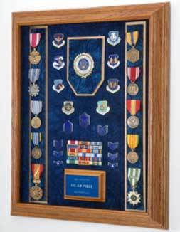 Air Force Awards Display Case, , The Military Gift Store, Display Case Accessories, Flag and Medal Display Cases, Sword Display Products