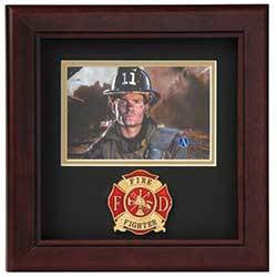 Fire Fighter Horizontal Picture Frame