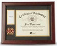 Firefighter Medallion Certificate and Medal Frame, , The Military Gift Store, Picture Frame