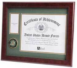 Army 10” x 8” Medallion frame, Army medal with photo frame