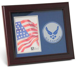 Flag Connections Aim High Air Force Medallion 4 by 6 inch Portrait Picture Frame.