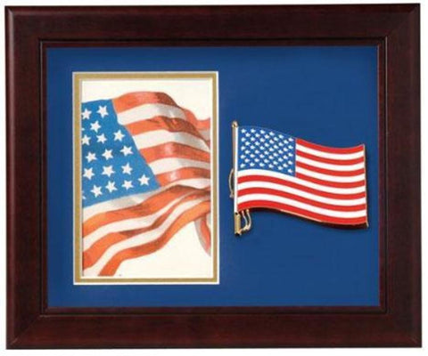 Flag Connections Patriotic Vertical Picture Frame. - The Military Gift Store