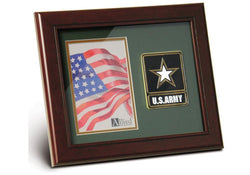 Flag Connections Go Army Medallion Portrait Picture Frame, 4 by 6-Inch. - The Military Gift Store
