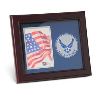 U S Aim High Air Force Medallion 4 by 6 inch Portrait Picture Frame