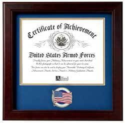 Patriotic Certificate of Achievement Frame