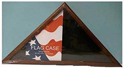 Memorial Flag Case - Flag Display Case for Flag 5x9.5' - The Military Gift Store