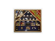 Flags Connections 3 Flags Military Shadow Box, flag case for 3 flags