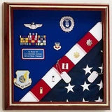 Flags Connections Flag Display Case - American Made, Flag Medals Box, , The Military Gift Store, Flag and Medal Display Cases