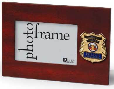 Flags Connections Police Officer Desktop Picture Frame