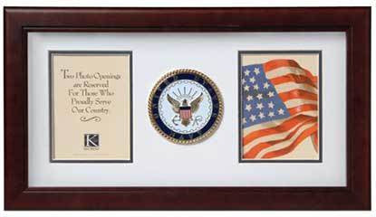 Flags Connections United States Navy Dual Picture Frame