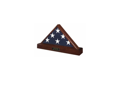 Military Flag case and Pedestal Urn