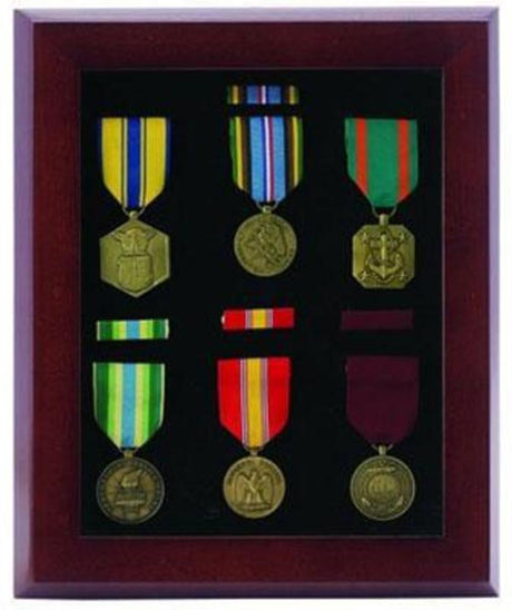 Flag Connections 10 X 12 Inch Walnut Finish Medal Display Case - The Military Gift Store