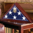 American Burial Flag Box, Large Coffin Flag Display Case. - The Military Gift Store