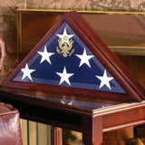 American Burial Flag Box, Large Coffin Flag Display Case., , The Military Gift Store, American Burial Flag Box
