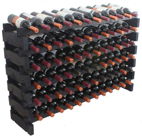 Wine Rack Stackable Storage Stand Display Shelve (72 Slots)
