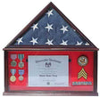 Military Shadow Box Frame Memorial Burial Funeral Flag Display Case - The Military Gift Store