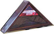 Cherry Wood Triangle Flag Display Case for 3'x5' Flag