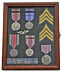 Medal Display Case Award Shadow Box, with glass door