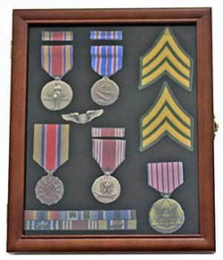 Medal Display Case Award Shadow Box, with glass door
