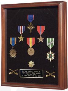 Medal Case - Wood shadow box, Shadow box to show all of your med