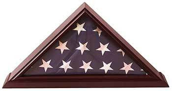 5x9 Flag Display Case Shadow Box (For Burial/Funeral/Veteran Flag), , The Military Gift Store, 5' X 9' Flag Case
