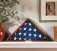 Flag Display Case Veterans with Personalized Brass Plaque, , The Military Gift Store, Flag Display Case