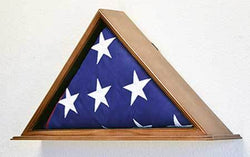 Flag Display Case for Burial/Funeral/Casket/Veterans Military Flag Box Solid Wood USA