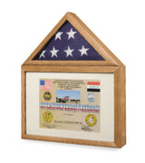 Flag display case - Flag shadow box, flag and medals Case. - The Military Gift Store