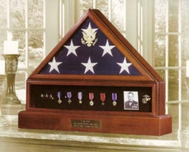 Presidential Pedestal Flag Medal Display. - The Military Gift Store