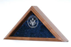 Glass Laser Engraved Flag Display Case Large Memorial Flag Cases display case shadow box